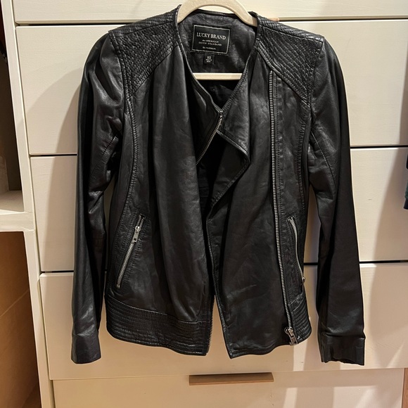 Lucky Brand Jackets & Blazers - Lucky Brand Authentic Leather Moto Jacket Size XS